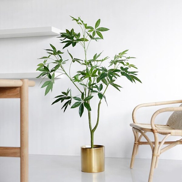 Shop FloralGoods Artificial Money Tree Plant Guiana Chestnut 47" Tall